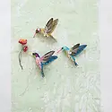 Creative Co-Op - CCO CCO OR - Hummingbird with Sequins Ornament (Assorted Styles)