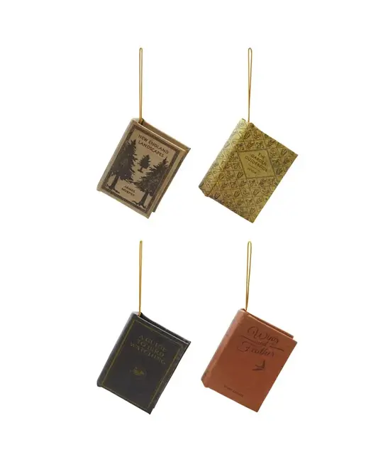 Creative Co-Op - CCO CCO OR - Fabric Nature Book Ornament (Assorted)