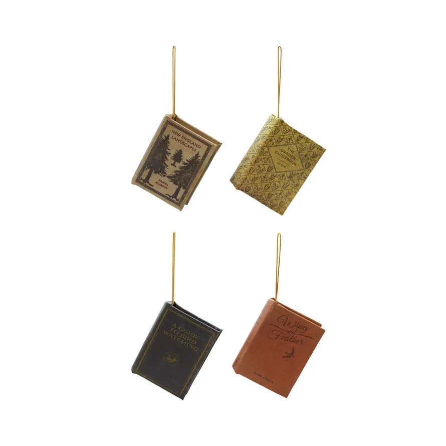 Creative Co-Op - CCO CCO OR - Fabric Nature Book Ornament (Assorted)
