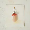 Creative Co-Op - CCO CCO OR - Pink & Peach Glass Mushroom Ornament