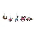 Creative Co-Op - CCO CCO OR - Wool Felt Zoo Animal Ornament (Assorted Styles)