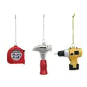 Creative Co-Op - CCO CCO OR - Construction Tool Glass Ornament (Assorted)