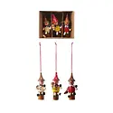 Creative Co-Op - CCO CCO OR - Boxed Set of Wood Woodsman Ornaments, Set of 3