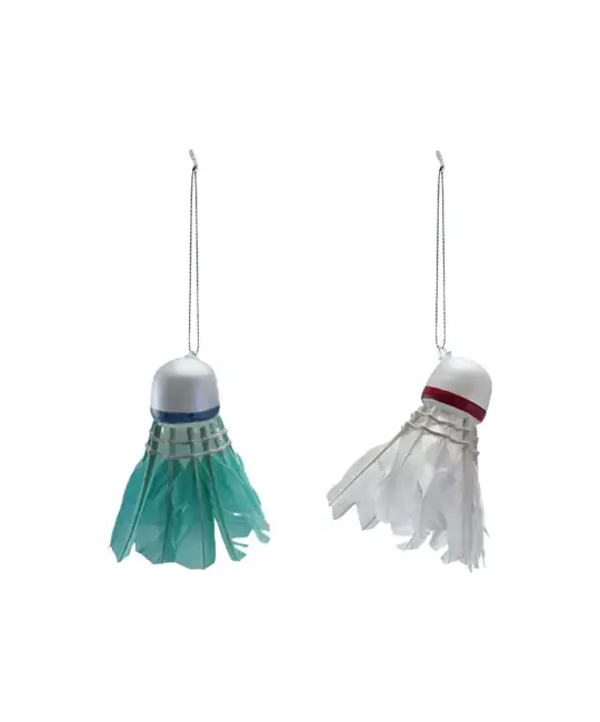 Creative Co-Op - CCO CCO OR - Badminton Birdie Shuttlecock Ornament (Assorted)