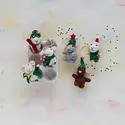 Creative Co-Op - CCO CCO OR - Boxed Set of Roly-Poly Festive Wool Felt Mice Ornaments in Egg Crate, Set of 6