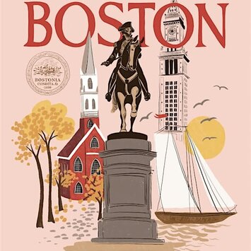 Rifle Paper Co - RP Rifle Paper Co. - Boston Travel Art Print