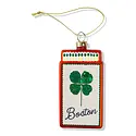 Furbish Studio - FS FS OR - Boston Shamrock Matchbook Ornament