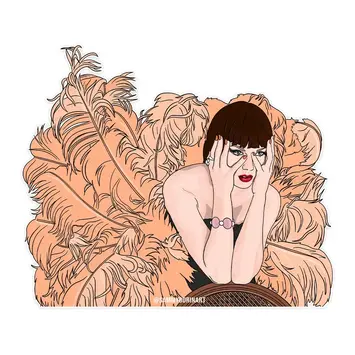 Sammy Gorin - SAG SAG ST - And, Baby, That's Showbiz Showgirl Taylor Swift Sticker