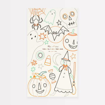 Meri Meri - MEM MEM PS - Halloween Color In Activity Tablecloth