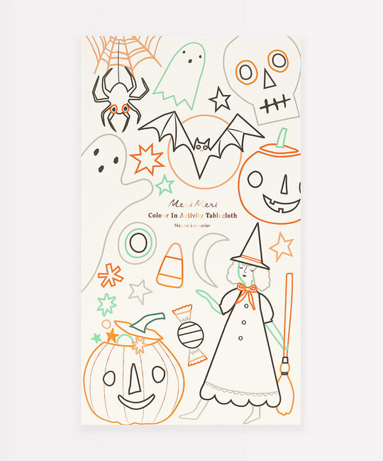 Meri Meri - MEM MEM PS - Halloween Color In Activity Tablecloth