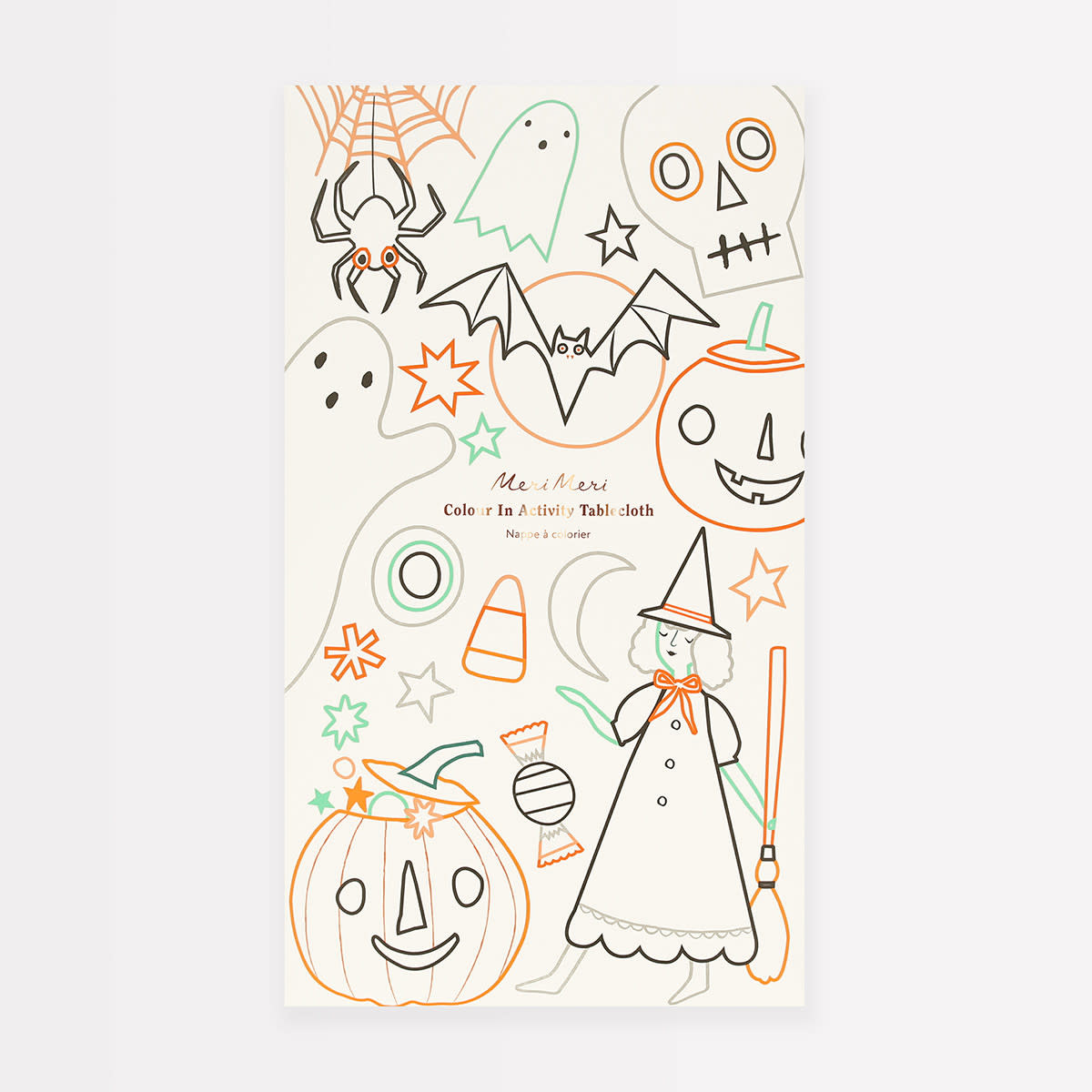 Meri Meri - MEM MEM PS - Halloween Color In Activity Tablecloth