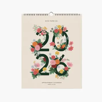 Rifle Paper Co - RP RP CAWA - 2026 Dahlia Vertical Appointment Calendar