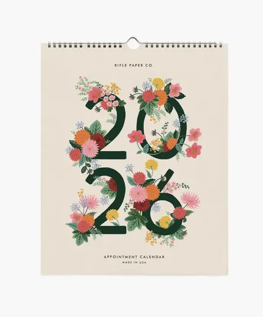 Rifle Paper Co - RP RP CAWA - 2026 Dahlia Vertical Appointment Calendar