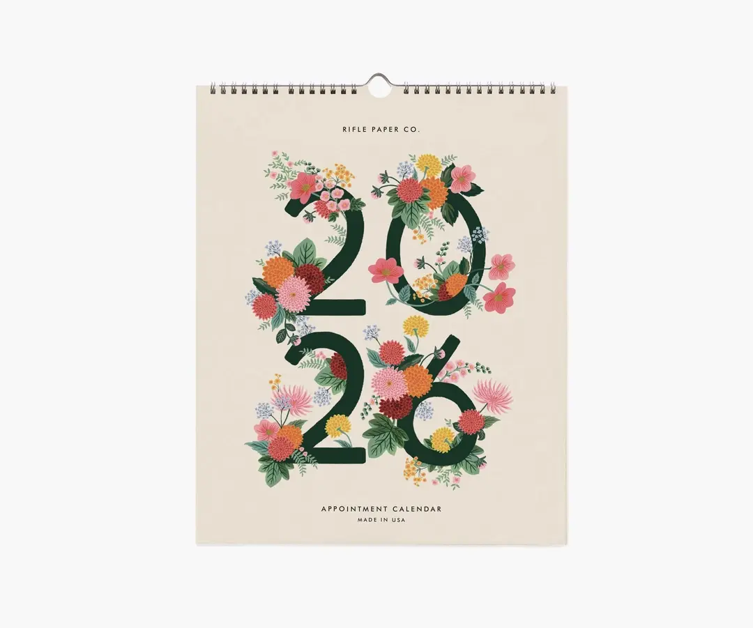 Rifle Paper Co - RP RP CAWA - 2026 Dahlia Vertical Appointment Calendar