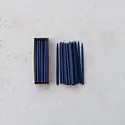 Creative Co-Op - CCO CCO CATA - Navy Thin Taper Candle (1/2" Round)  Box Set of 24, Unscented 10" tall