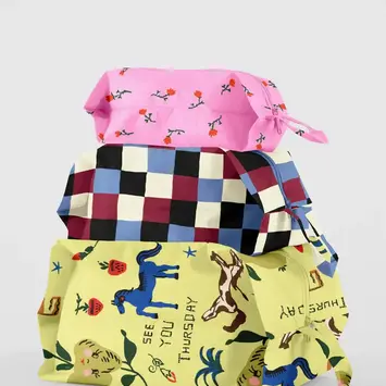Baggu - BA BA BAG - 3D Zip Pouch Set, Painted Prairie