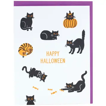 Smudge Ink - SI SIGCHA0003 - Scardey Cats  Halloween Card