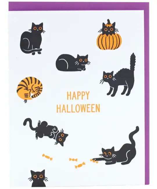 Smudge Ink - SI SIGCHA0003 - Scardey Cats  Halloween Card