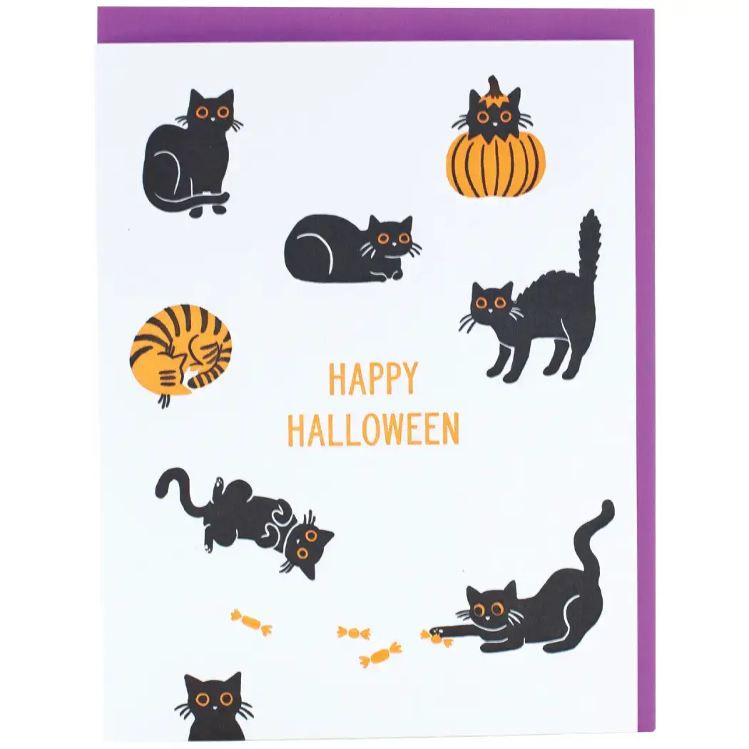 Smudge Ink - SI SIGCHA0003 - Scardey Cats  Halloween Card