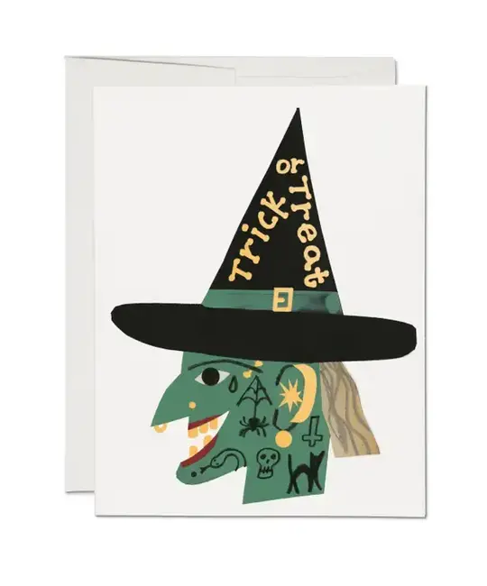 Red Cap Cards - RCC RCCGCHA0011 - Cool Witch Halloween Card