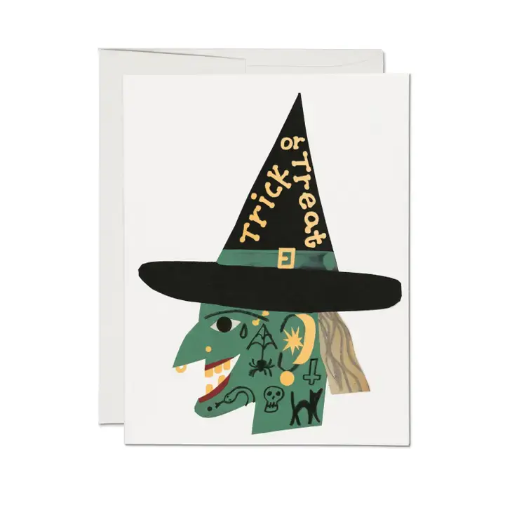 Red Cap Cards - RCC RCCGCHA0011 - Cool Witch Halloween Card