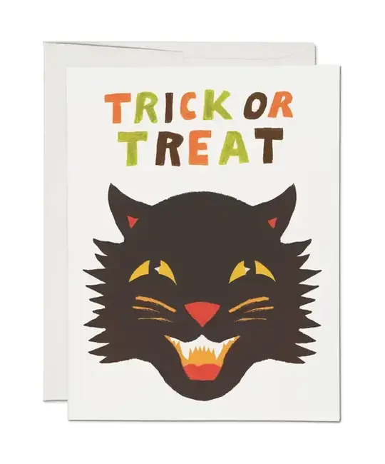 Red Cap Cards - RCC RCCGCHA0012 - Spooky Black Cat Halloween Card