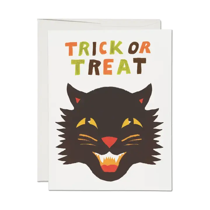 Red Cap Cards - RCC RCCGCHA0012 - Spooky Black Cat Halloween Card