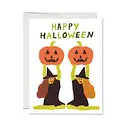 Red Cap Cards - RCC RCCGCHA0013 - Witches with Jack-o-lanterns Halloween Card
