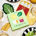 Piecework Puzzles - PIEP PIEP HGKL - Caesar Salad Linen Cocktail Napkin Set of 4