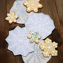 Piecework Puzzles - PIEP PIEP HGKL - Snowflake Linen Cocktail Napkin Set of 4
