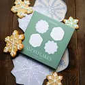 Piecework Puzzles - PIEP PIEP HGKL - Snowflake Linen Cocktail Napkin Set of 4