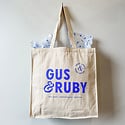 Gus and Ruby Letterpress - GR Gus & Ruby Canvas Tote