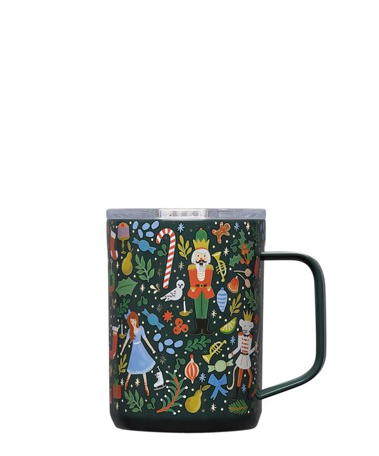 Corkcicle - CO CO HG - Rifle Paper Co. Evergreen Nutcracker Mug