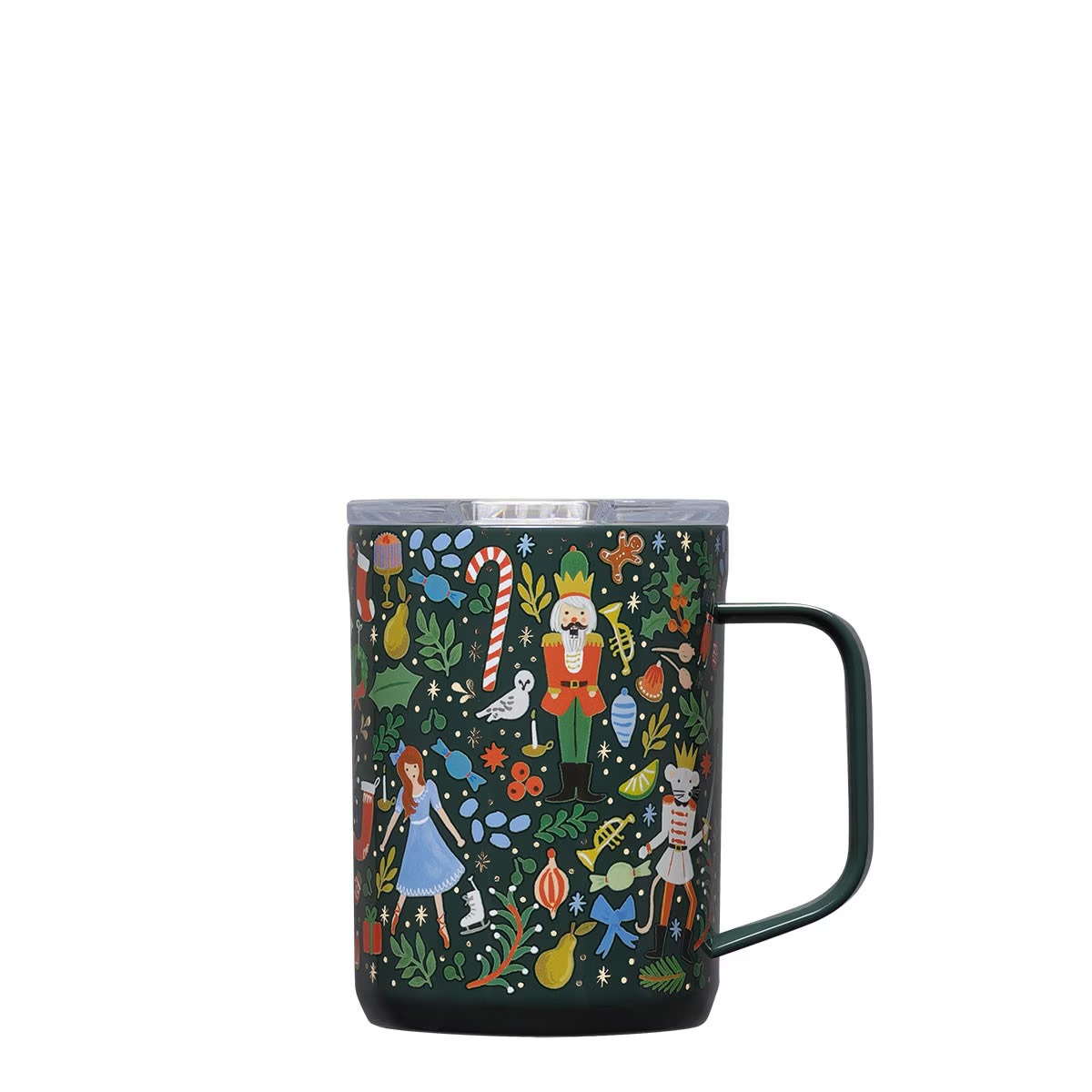 Corkcicle - CO CO HG - Rifle Paper Co. Evergreen Nutcracker Mug