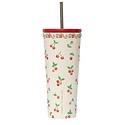 Corkcicle - CO CO HG - Cherries Cold Cup with Straw