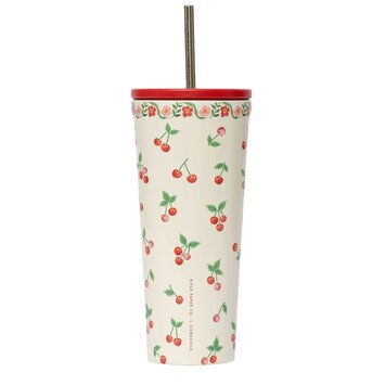 Corkcicle - CO CO HG - Cherries Cold Cup with Straw