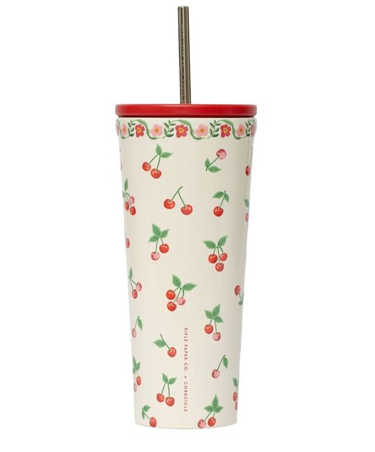 Corkcicle - CO CO HG - Cherries Cold Cup with Straw