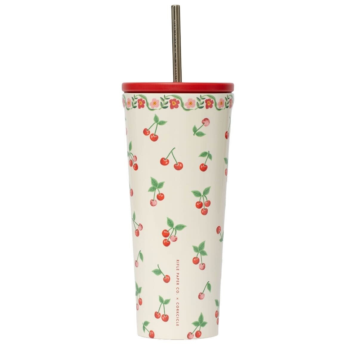 Corkcicle - CO CO HG - Cherries Cold Cup with Straw