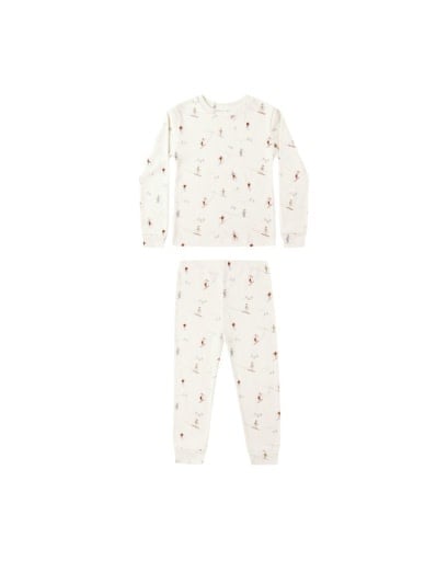 Rylee + Cru - RC RC BKBC - Organic Long Sleeve Pajama Set || Skiers