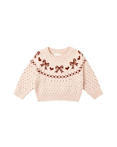 Rylee + Cru - RC RC BKBC - Fair Isle Sweater || Bows