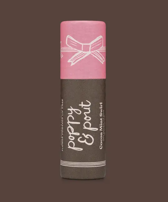 Poppy & Pout - PAP PAP APPR - Cocoa Mint Swirl Lip Balm, 2025 Holiday Collection