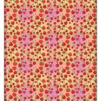 Baggu - BA BA GO - Puffy Picnic Blanket, Strawberry Blossom