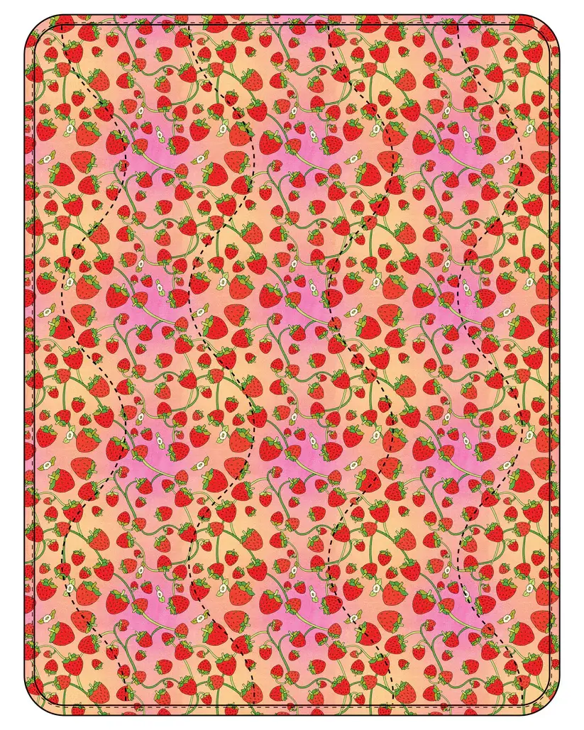 Baggu - BA BA GO - Puffy Picnic Blanket, Strawberry Blossom