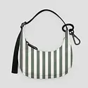 Baggu - BA BA AC - Sage Stripe Crescent Bag Charm