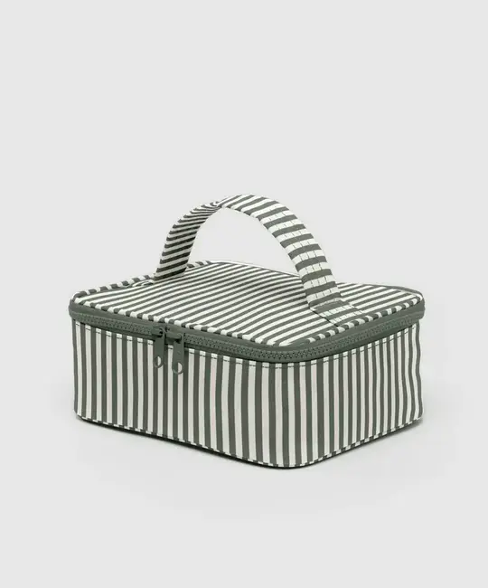 Baggu - BA BA BAG - Small Cosmetic Case, Sage Stripe