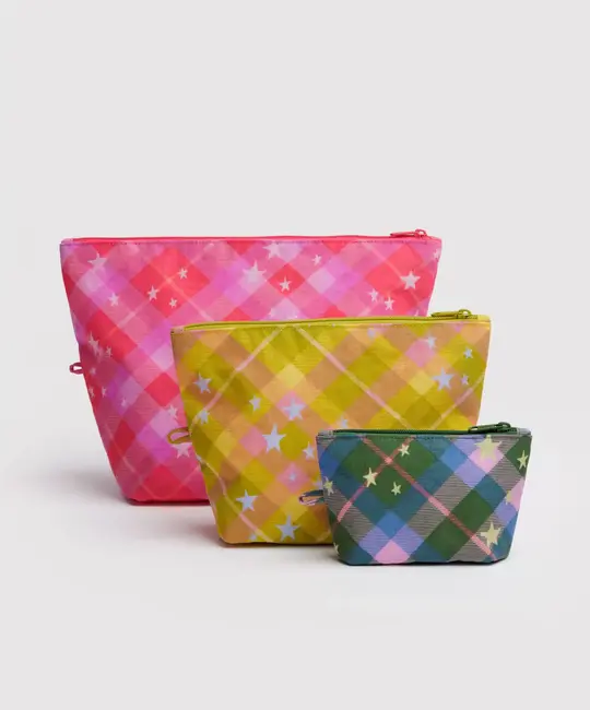 Baggu - BA BA BAG - Go Pouch Set, Star Plaid