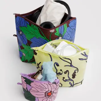 Baggu - BA BA BAG - Go Pouch Set, Poppy Mix
