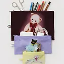 Baggu - BA BA BAG - Flat Pouch Set, Fancy Animals