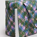 Baggu - BA BA BAG - Small Cloud Carry-On Bag, Green Star Plaid