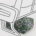 Baggu - BA BA BAG - Small Cloud Carry-On Bag, Green Star Plaid